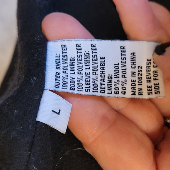 JANE POST black raincoat - Picture 5 of 9